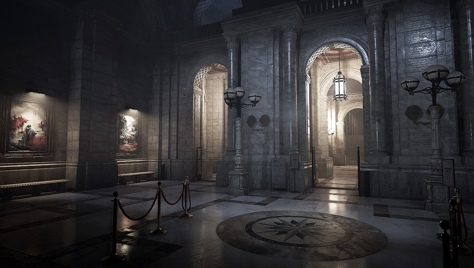 Cold Symmetry Library Environment Art